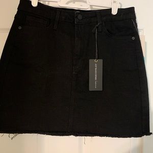 Black Denim Skirt